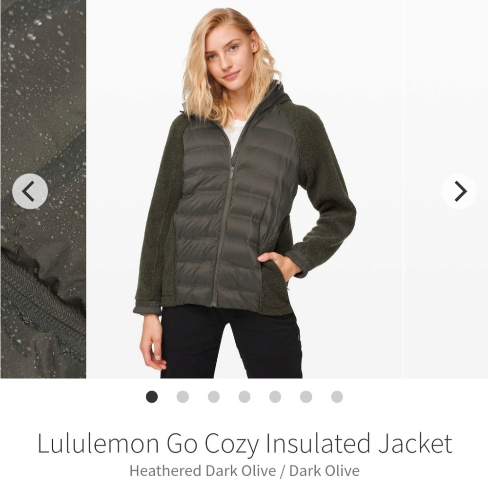 Lululemon go cozy insulated jacket